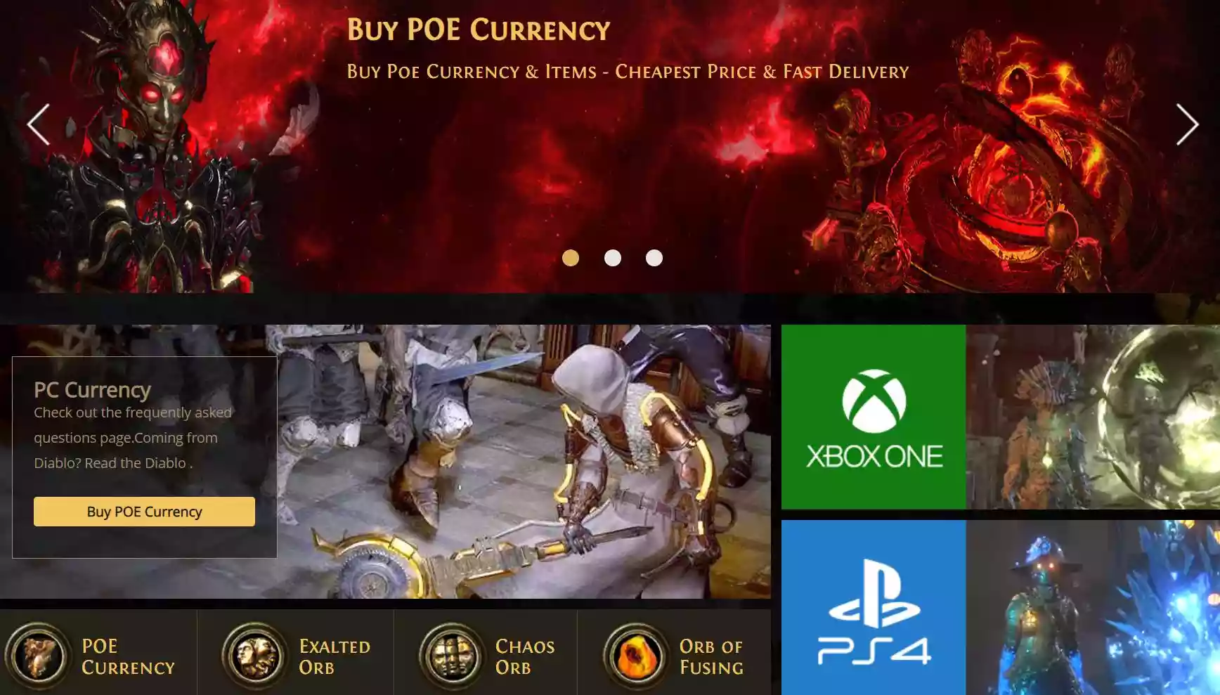 Buy POE Currency on POE4Sale.Com